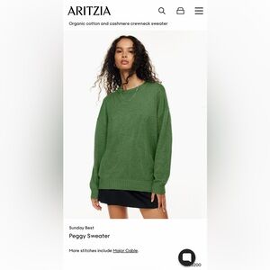 Aritzia Sunday Best Peggy Sweater NWOT (Green)